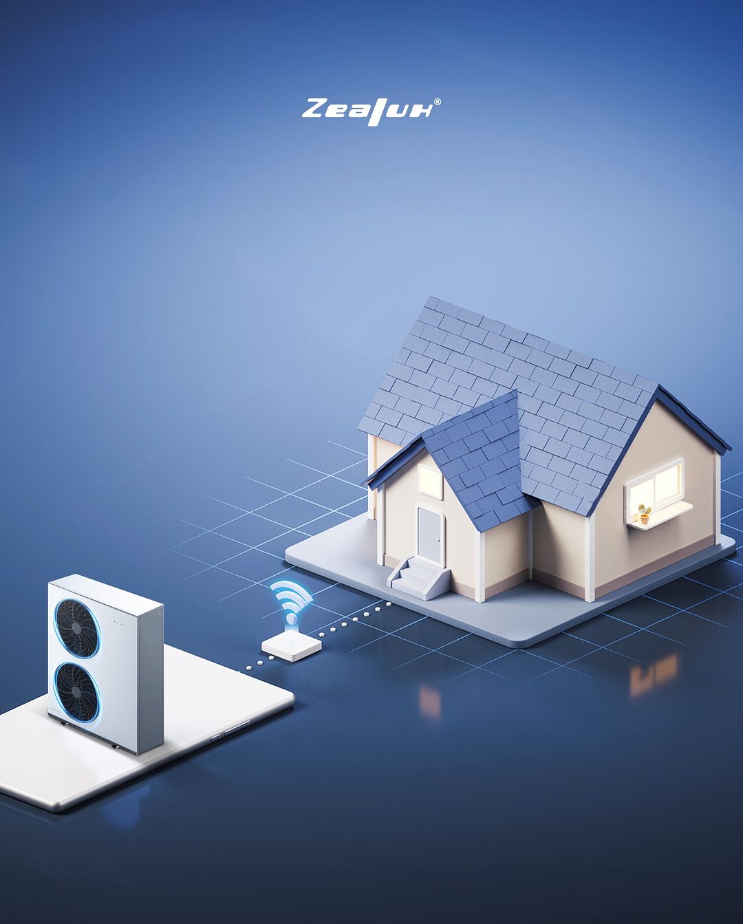 Pompa ciepła Zealux 7kW / 10kW / 12kW / 16kW, czynnik chłodniczy R32