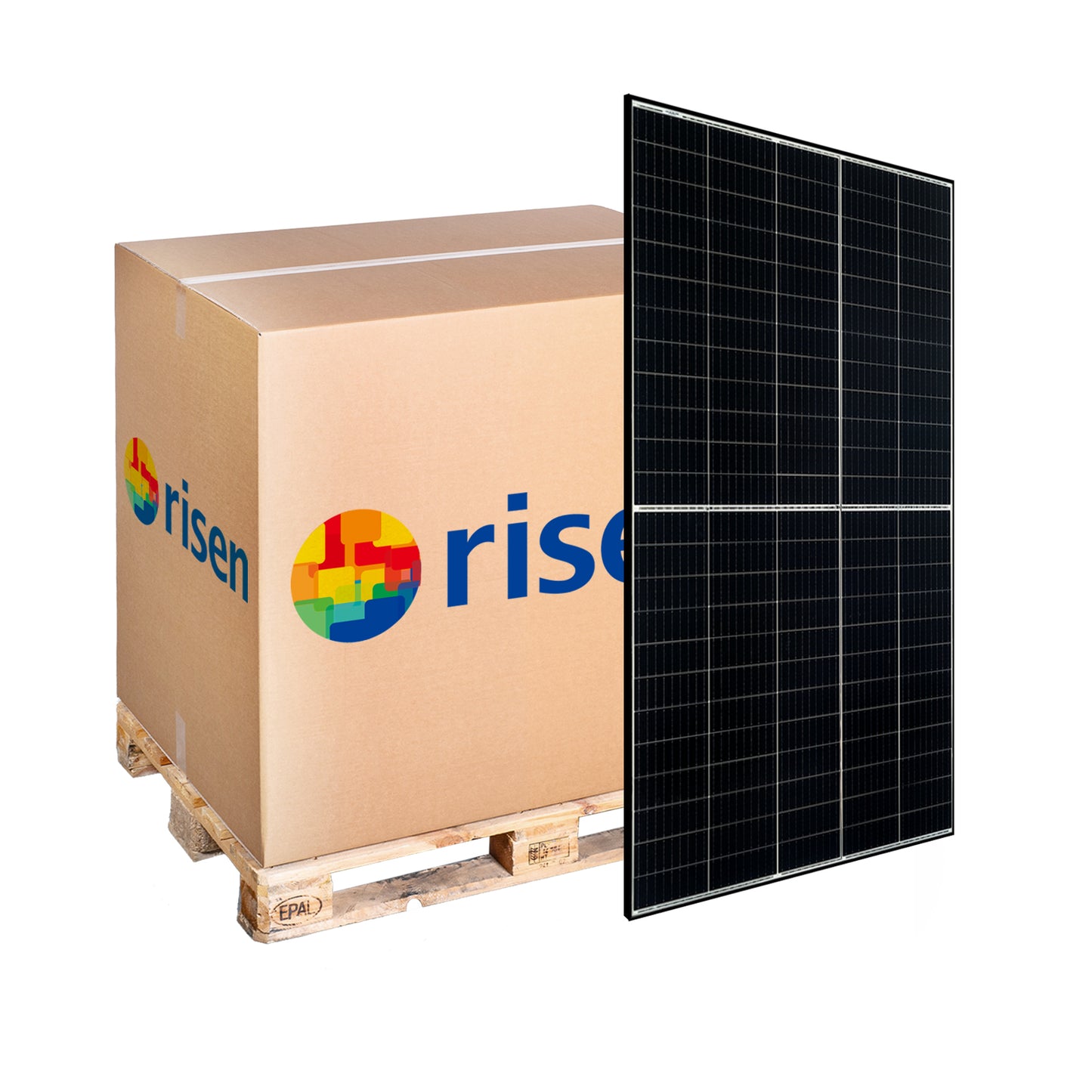 RISEN 450W Szkło/Szkło Czarna Rama