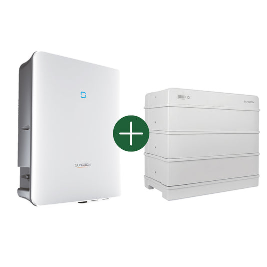 Zestaw Sungrow: falownik + magazyn 9,6 kW z akcesoriami