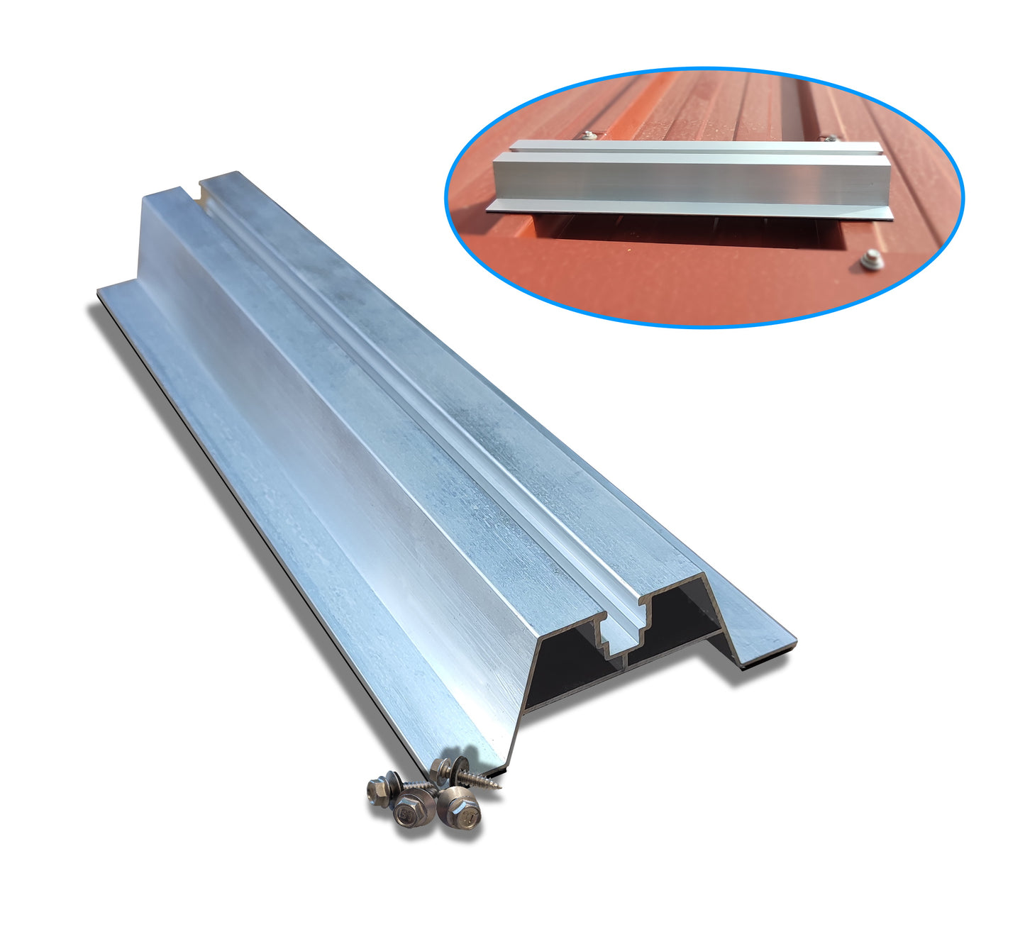 Mocowanie blachy trapezowej / mostka trapezowego na 16 modułów