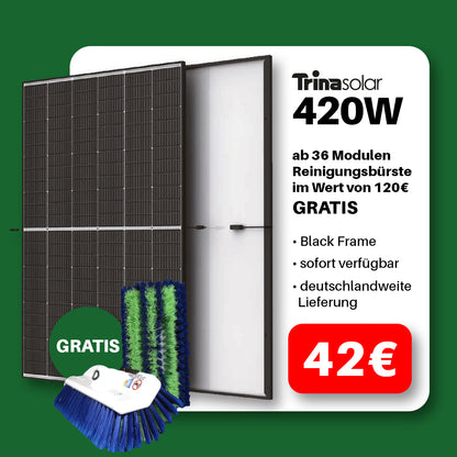 Trina Solar Solarmodule 420W BLACKFRAME