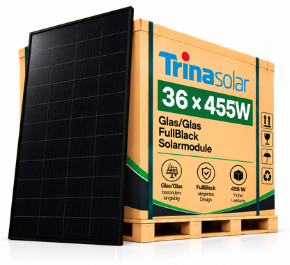 36x Trina Solar Glas/Glas Solarmodul 455W FullBlack (NEG9R.25) inkl. Versand deutschlandweit