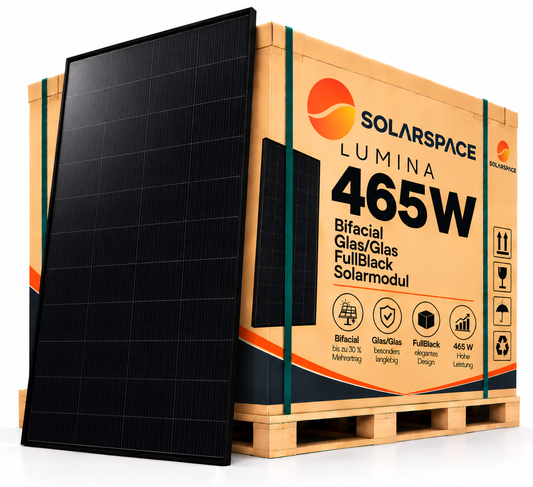 SolarSpace Lumina 465W BlackFrame Glas/Glas/bifacial Solarmodul