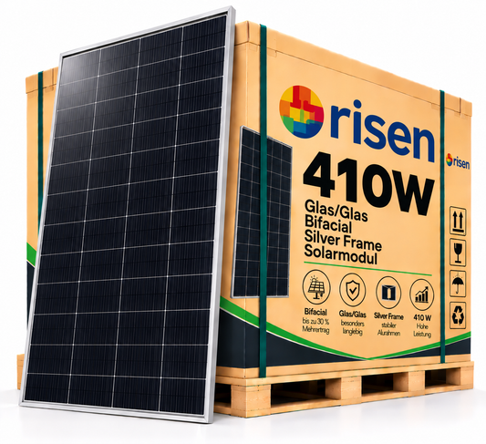 RISEN Solar 410W Glas/Glasbifacial, silver Frame